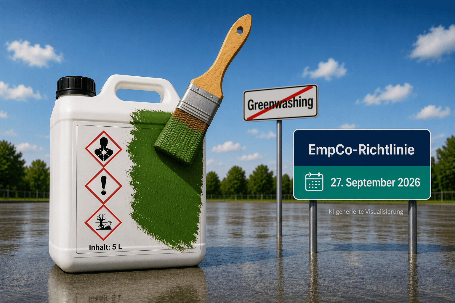 Umweltclaims und Greenwashing: Was die EmpCo-Richtlinie 2024/825 für Chemikalienhersteller bedeutet