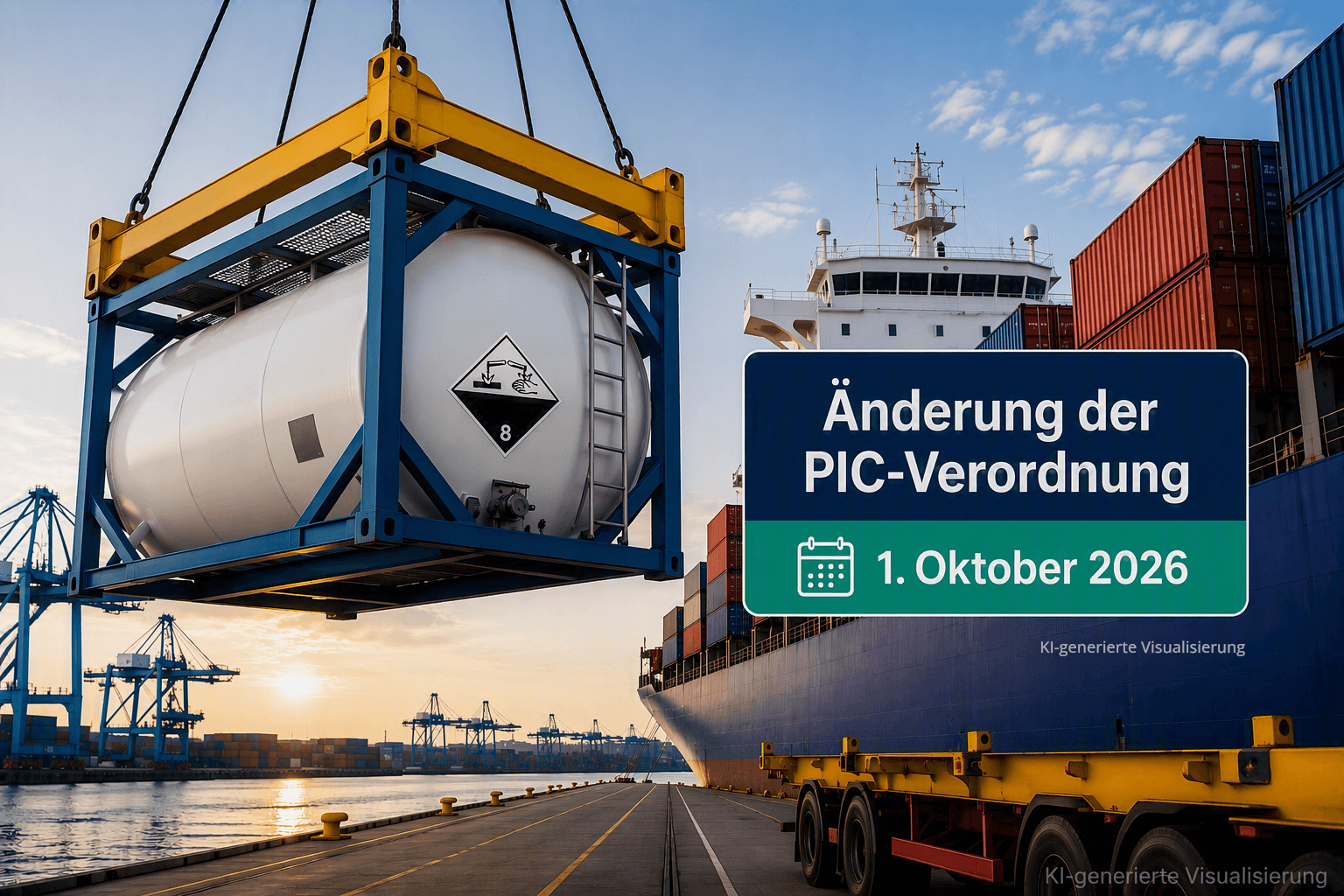 PIC-Verordnung 2026: Chemikalienexport und Export-Compliance im Seehafen